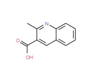 2-methylquinoline-3-carboxylic acid (CAS 635-79-0) - chemical structure image