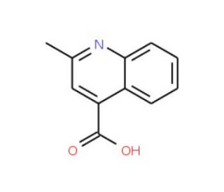 2-Methylquinoline-4-carboxylic acid (CAS 634-38-8) - chemical structure image