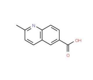 2-Methylquinoline-6-carboxylic acid (CAS 635-80-3) - chemical structure image