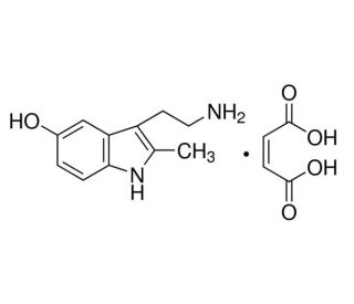 2-Methylserotonin maleate salt (CAS 78263-91-9) - chemical structure image