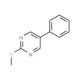 2-(Methylsulfanyl)-5-phenylpyrimidine (CAS 31408-20-5) - chemical structure image