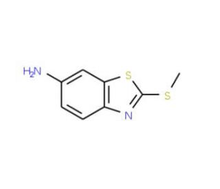 2-Methylsulfanyl-benzothiazol-6-ylamine (CAS 25706-29-0) - chemical structure image