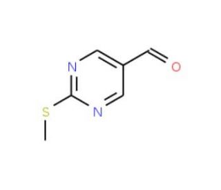 2-Methylsulfanyl-pyrimidine-5-carbaldehyde (CAS 90905-31-0) - chemical structure image
