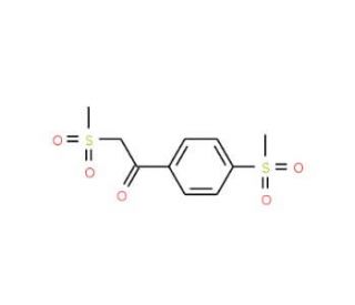 2-(Methylsulfonyl)-1-[4-(methylsulfonyl)phenyl]-1-ethanone - chemical structure image
