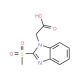 [2-(Methylsulfonyl)-1H-benzimidazol-1-yl]-acetic acid - chemical structure image