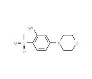 2-Methylsulfonyl-5-(morpholin-4-yl)aniline - chemical structure image