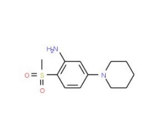 2-Methylsulfonyl-5-(piperidin-1-yl)aniline - chemical structure image