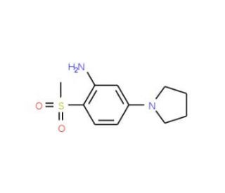 2-Methylsulfonyl-5-(pyrrolidin-1-yl)aniline - chemical structure image