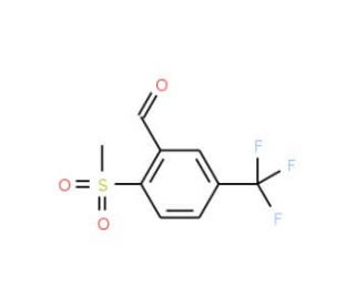 2-Methylsulfonyl-5-trifluoromethylbenzaldehyde - chemical structure image