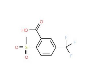 2-Methylsulfonyl-5-trifluoromethylbenzoic acid - chemical structure image