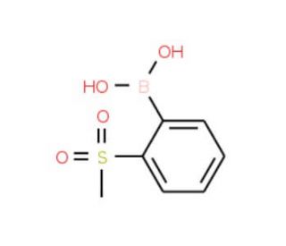 2-(Methylsulfonyl)phenylboronic acid (CAS 330804-03-0) - chemical structure image