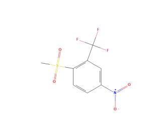 2-(Methylsulphonyl)-5-nitrobenzotrifluoride (CAS 252561-91-4) - chemical structure image