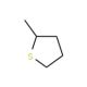 2-Methyltetrahydrothiophene (CAS 1795-09-1) - chemical structure image