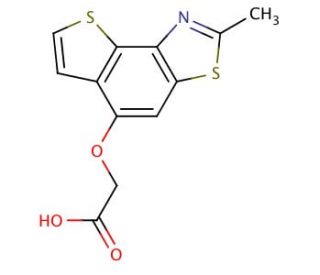 [(2-methylthieno[2,3-e][1,3]benzothiazol-5-yl)oxy]acetic acid - chemical structure image