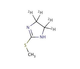 2-Methylthio-2-imidazoline-4,5-d4, Hydroiodide (CAS 557064-36-5) - chemical structure image