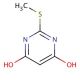 2-(Methylthio)-4,6-pyrimidinediol (CAS 1979-98-2) - chemical structure image