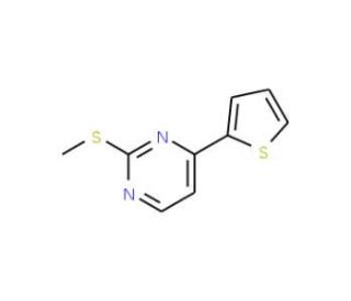 2-(Methylthio)-4-thien-2-ylpyrimidine - chemical structure image