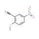 2-Methylthio-5-nitrobenzonitrile (CAS 74631-35-9) - chemical structure image