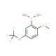 2-Methylthio-5-trifluoromethoxyphenylboronic acid (CAS 957121-11-8) - chemical structure image