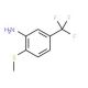 2-Methylthio-5-(trifluoromethyl)aniline (CAS 207974-07-0) - chemical structure image