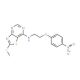 2-Methylthio-7-[2-(4-nitrophenoxy)ethylamino]-thiazolo[4,5-d]pyrimidine - chemical structure image