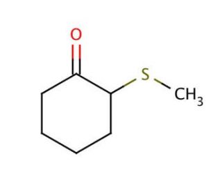 2-(Methylthio)cyclohexanone (CAS 52190-35-9) - chemical structure image