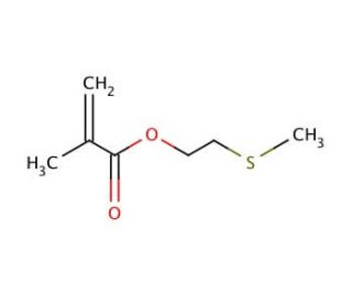 2-(Methylthio)ethyl methacrylate (CAS 14216-23-0) - chemical structure image