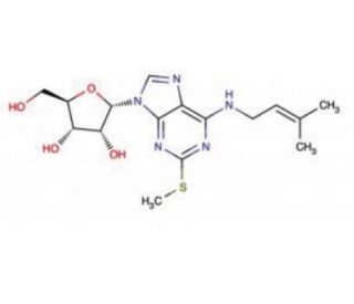 2-Methylthio-N6-isopentenyladenosine (CAS 20859-00-1) - chemical structure image