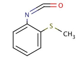 2-(Methylthio)phenyl isocyanate (CAS 52260-30-7) - chemical structure image