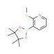 2-(Methylthio)pyridine-3-boronic acid pinacol ester (CAS 1073354-78-5) - chemical structure image