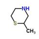 2-methylthiomorpholine - chemical structure image