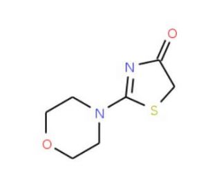 2-morpholin-4-yl-1,3-thiazol-4(5H)-one (CAS 16781-67-2) - chemical structure image