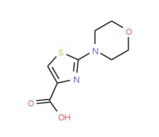 2-Morpholin-4-yl-1,3-thiazole-4-carboxylic acid (CAS 906353-04-6) - chemical structure image