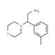 2-Morpholin-4-yl-2-m-tolyl-ethylamine - chemical structure image