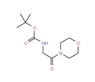 (2-Morpholin-4-yl-2-oxo-ethyl)-carbamic acid tert-butyl ester (CAS 114703-81-0) - chemical structure image