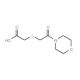 [(2-morpholin-4-yl-2-oxoethyl)thio]acetic acid (CAS 62770-06-3) - chemical structure image