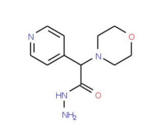2-morpholin-4-yl-2-pyridin-4-ylacetohydrazide - chemical structure image