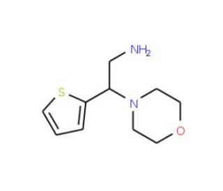 2-Morpholin-4-yl-2-thiophen-2-yl-ethylamine - chemical structure image