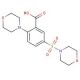 2-morpholin-4-yl-5-(morpholin-4-ylsulfonyl)benzoic acid - chemical structure image