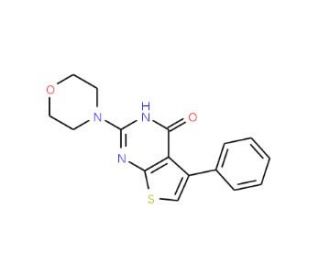 2-(morpholin-4-yl)-5-phenyl-3H,4H-thieno[2,3-d]pyrimidin-4-one - chemical structure image
