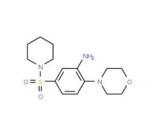 2-morpholin-4-yl-5-(piperidin-1-ylsulfonyl)aniline - chemical structure image