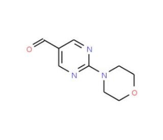 2-Morpholin-4-yl-pyrimidine-5-carbaldehyde (CAS 842974-69-0) - chemical structure image