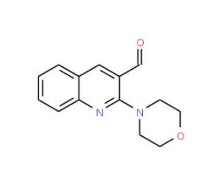 2-Morpholin-4-yl-quinoline-3-carbaldehyde (CAS 326008-62-2) - chemical structure image
