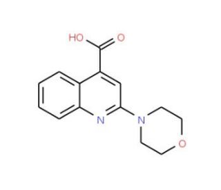 2-Morpholin-4-yl-quinoline-4-carboxylic acid - chemical structure image