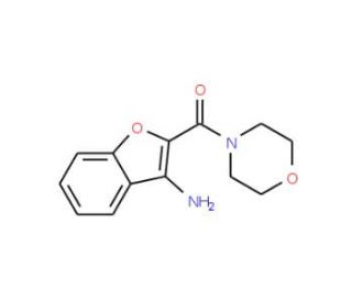 2-(morpholin-4-ylcarbonyl)-1-benzofuran-3-amine - chemical structure image