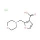 2-Morpholin-4-ylmethyl-furan-3-carboxylic acid hydrochloride - chemical structure image
