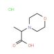 2-morpholin-4-ylpropanoic acid hydrochloride (CAS 89895-81-8 (non-salt)) - chemical structure image