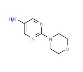 2-Morpholin-4-ylpyrimidin-5-amine (CAS 65735-68-4) - chemical structure image