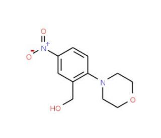 (2-Morpholino-5-nitrophenyl)methanol - chemical structure image