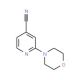 2-morpholinoisonicotinonitrile (CAS 127680-91-5) - chemical structure image